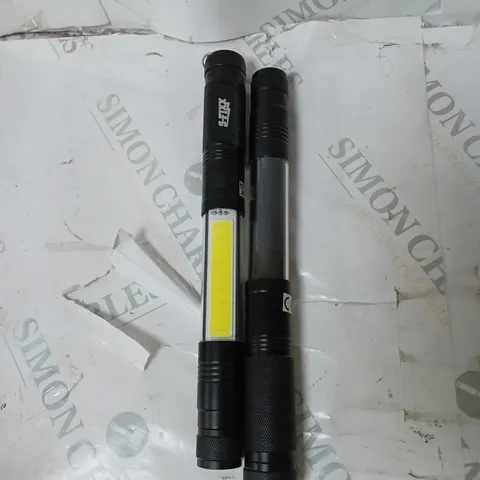 BOXED SET OF 2 SFIXX LED TORCH IN BLACK 