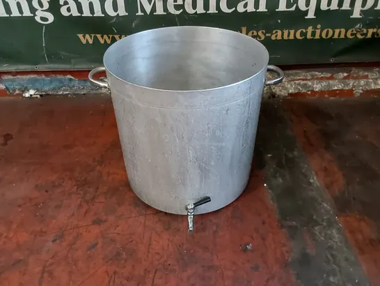 LARGE VINTAGE METAL HOT WATER URN WITHOUT LID