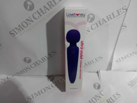 BOXED AND SEALED LOVEHONEY ULTRA VIOLET MASSAGE WAND VIBRATOR