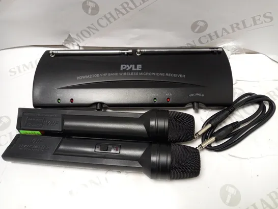 PYLE PDWM2100 PROFESSIONAL DUAL VHF WIRELESS HANDHELD MICROPHONE SYSTEM