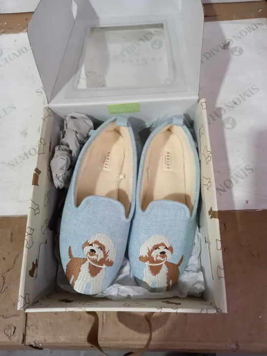 RADLEYS SIZE 8PALE BLUE SLIPPERS