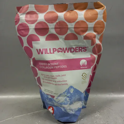 SEALED WILLPOWDERS SWISS BOVINE COLLAGEN PEPTIDES 400G