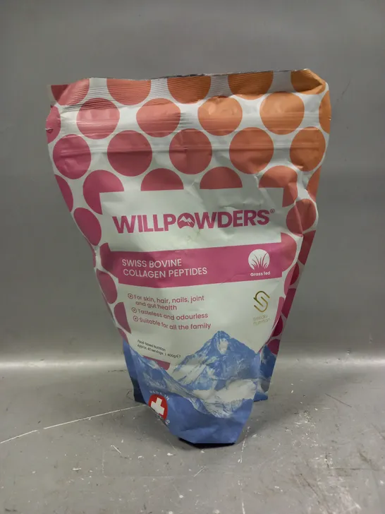 SEALED WILLPOWDERS SWISS BOVINE COLLAGEN PEPTIDES 400G