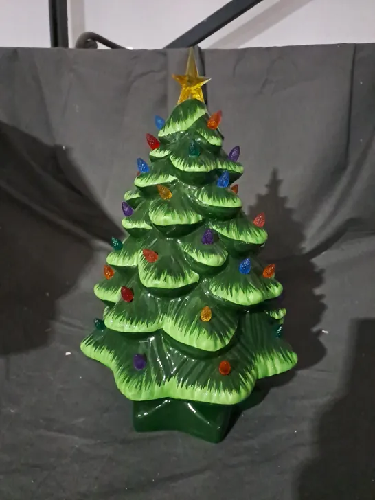 DECORATIVE FESTIVE LIGHT-UP TREE ORNAMENT