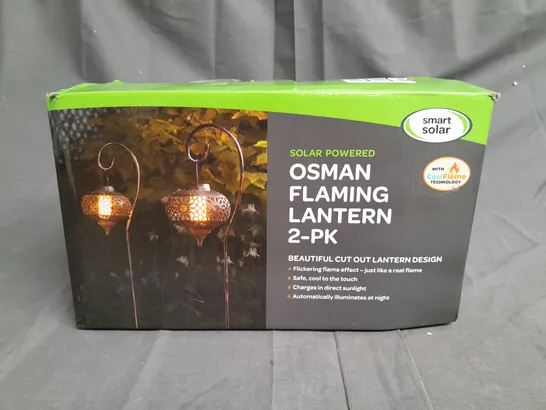 SMART SOLAR OSMAN SOLAR FLAMING LANTERN STAKE RRP £22.99