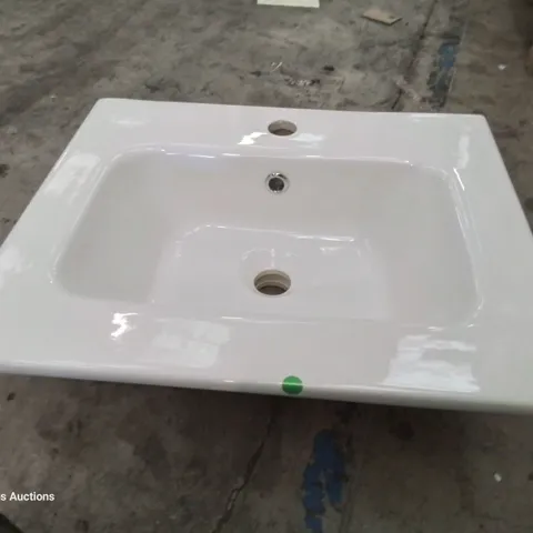 BOXED CANELLI CERAMIC SINGKE TAP VANITY BASIN WHITE 500 × 400mm