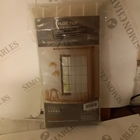 DUNELM SLOT TOP SINGLE VOILE PANEL