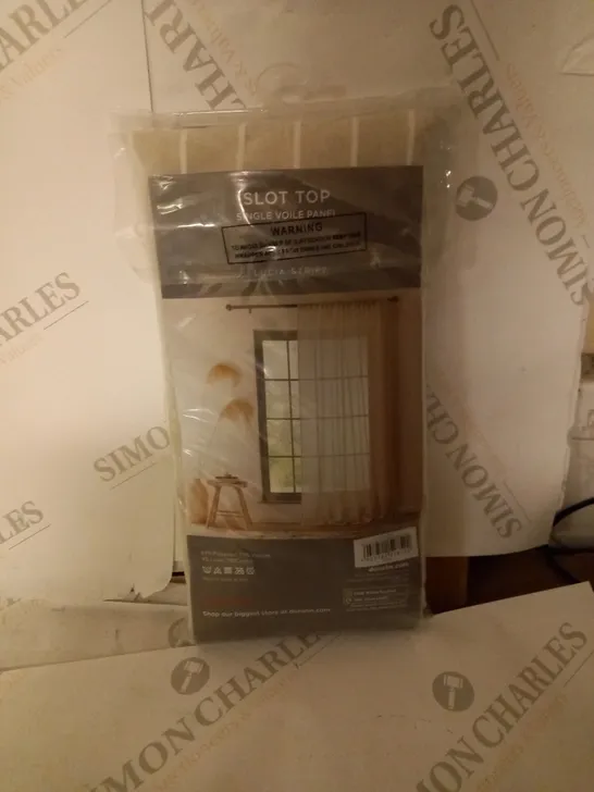 DUNELM SLOT TOP SINGLE VOILE PANEL