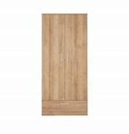 PANAMA 2 DOOR 1 DRAWER WARDROBE (DARK OAK)