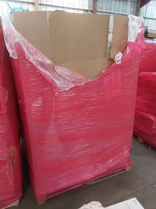 PALLET OF ASSORTED ITEMS INCLUDING KITCHEN TOWELS, DOUBLE AIR FRYER, SMART REHABILITATION MIRROR, POP UP TENT