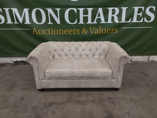 DESIGNER 2 SEATER CHESTERFIELD STYLE SOFA