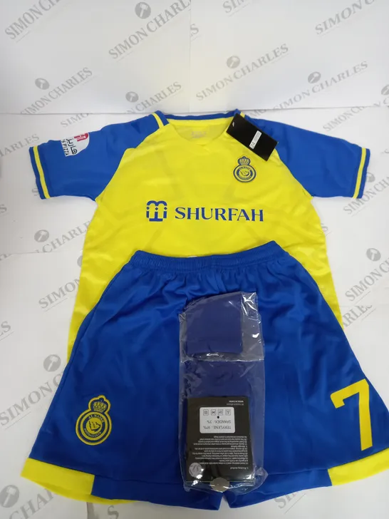 AL NASSR HOME KIT WITH RONALDO 7 SIZE 24