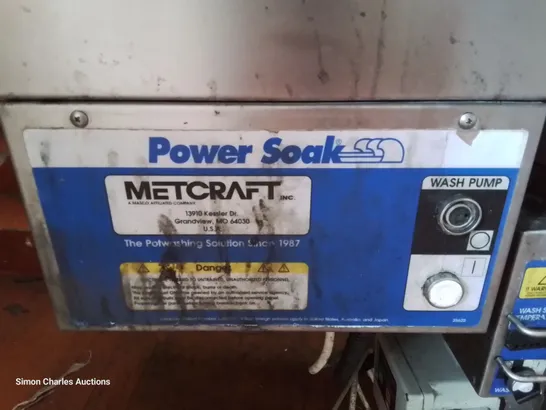 METCRAFT POWER SOAK WASH SYSTEM 