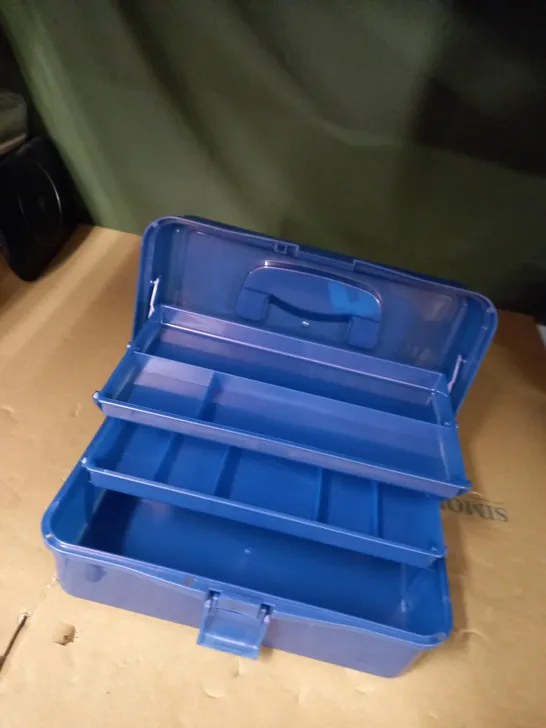 HOBBYCRAFT  BLUE STORAGE BOX