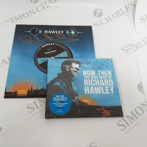 RICHARD HAWLEY NOW THEN THE VERY VBEST OF CD AND NOT THE ONLY ROADSIGNED VINYL RECORDING