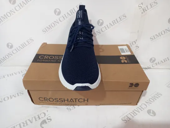 BOXED PAIR OF CROSSHATCH SHOES IN NAVY UK SIZE 11