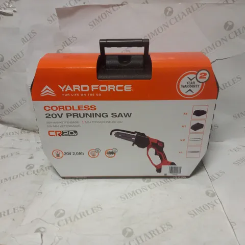 YARDFORCE CORDLESS 20V PRUNNING SAW 