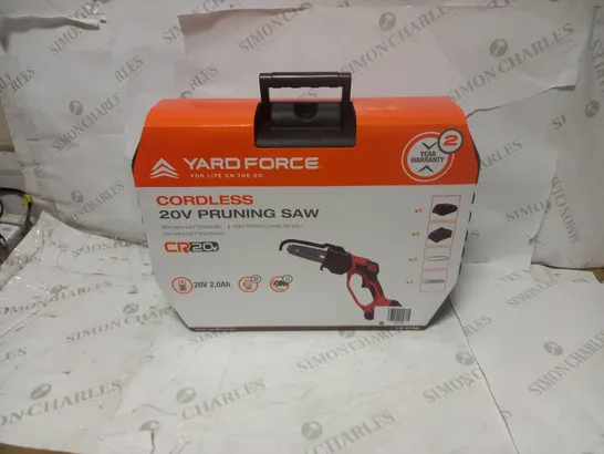 YARDFORCE CORDLESS 20V PRUNNING SAW 