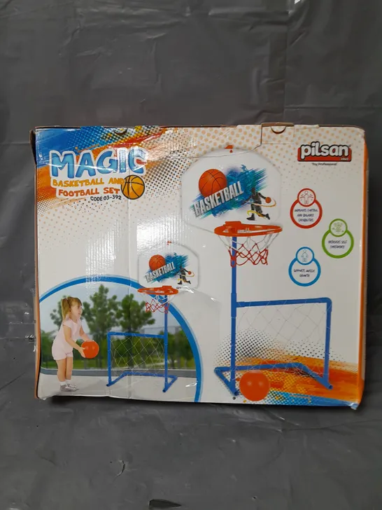 BOXED PILSON MAGIC BASKETBALL AND FOOTBALL SET RRP £19.99