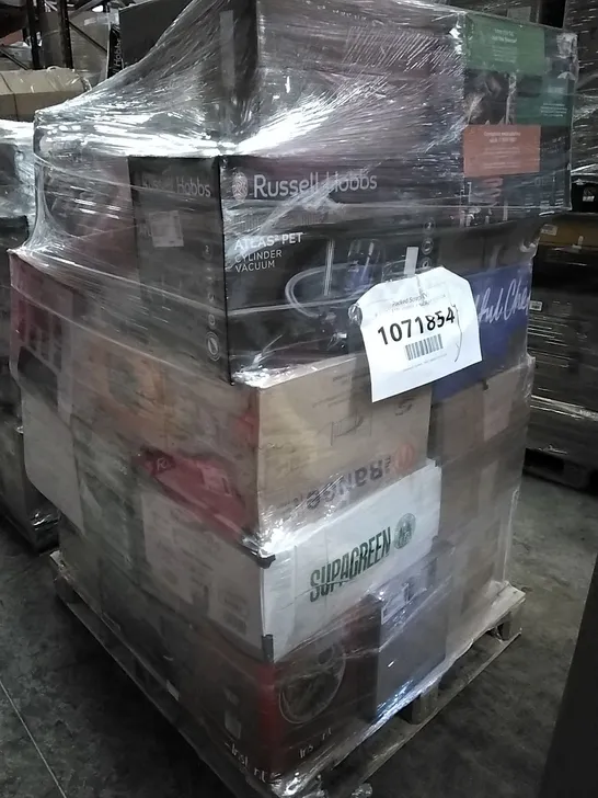 PALLET OF APPROXIMATELY 32 UNPROCESSED RAW RETURN HOUSEHOLD AND ELECTRICAL GOODS TO INCLUDE;