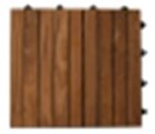 BALI COLLECTION SET OF 10 - TEAK WOOD DECKING TILES (EACH 30 CM)