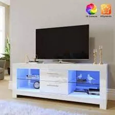 ELEGANT WHITE TV STAND