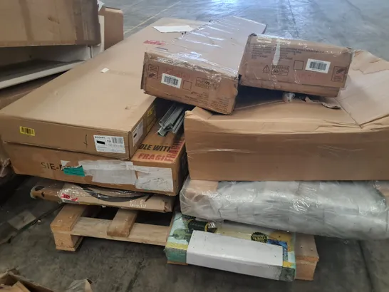 PALLET OF ASSORTED FLAT PACK FURNITURE PARTS