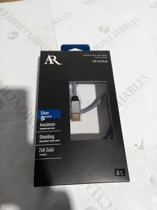 AR SILVER PLATED USB CABLE FOR HD USB 24K GOLD