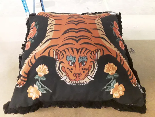 TIBETAN TIGER 55×55CM POLY FILLED CUSHION 