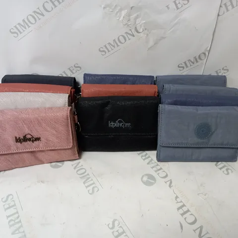 APPROXIMATELY 11 ASSORTED KIPLING NEW PIXI PREMIUM WALLET 