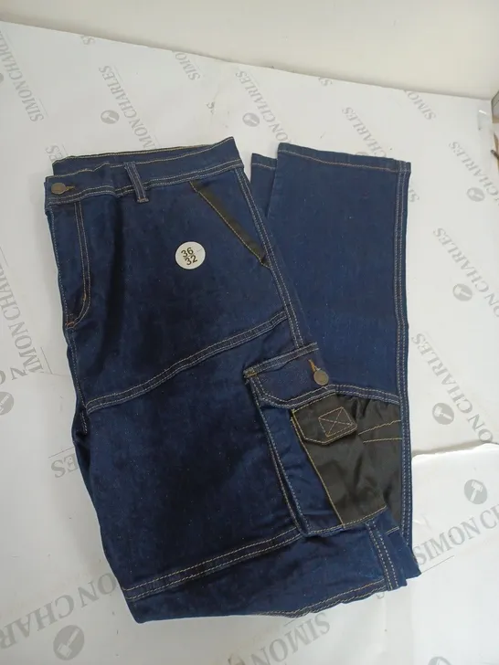 NAVY BLUE DENIM CARE JEANS SIZE 36