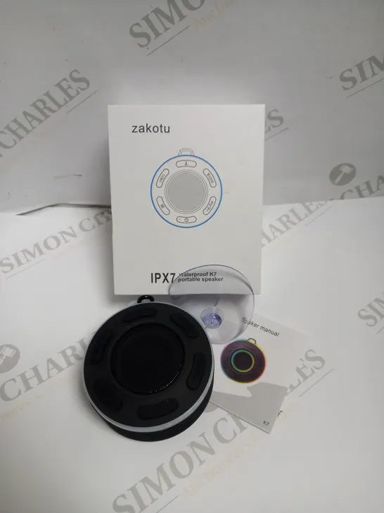 BOXED ZAKOTU IPX7 WATERPROOF K7 PORTABLE SPEAKER 