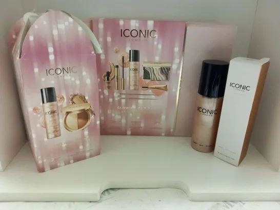 FOUR ASSORTED ICONIC BEAUTY PRODUCTS TO INBCLUDE; GLOWING OUT-OUT BRILLANTISSIME GLAMOUR, WATCH ME GLOW AND PREP SET GLOW