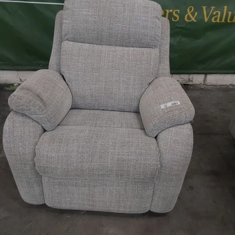 QUALITY BRITISH DESIGNER G PLAN KINGSBURY POWER RECLINING EASY CHAIR BEACH OATMEAL FABRIC 