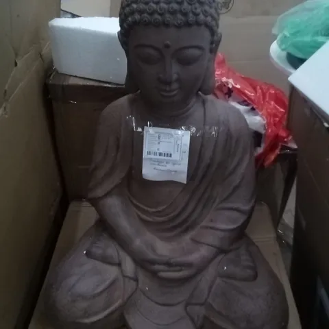 BOXED LARGE SITTING BUDHA FIGURE