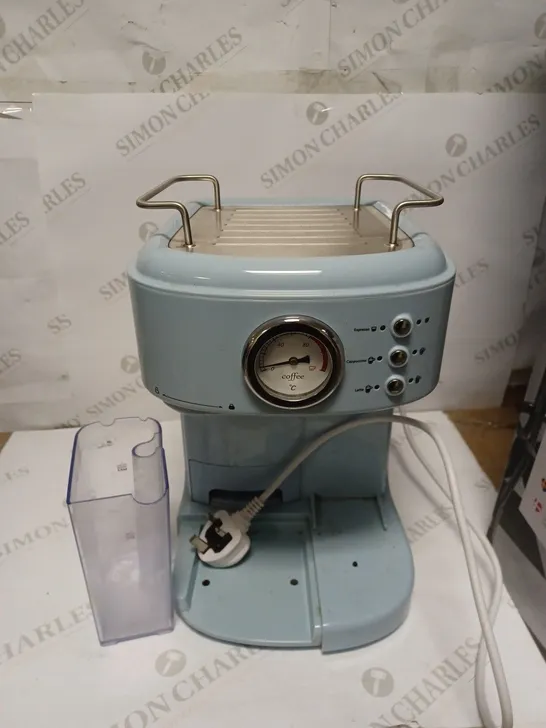 SWAN RETRO BLUE ESPRESSO COFFEE MACHINE