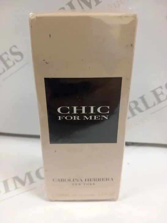 BOXED AND SEALED CHIC FOR MEN CAROLINA HERRERA NEW YORK EAU DE TOILETTE 100ML