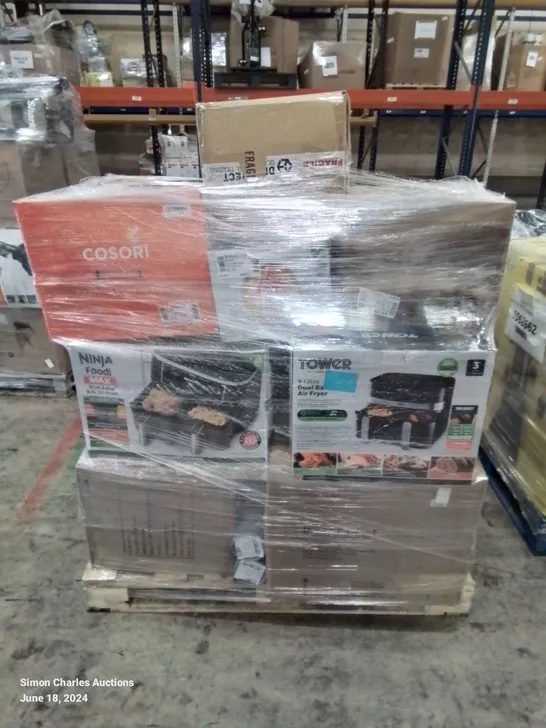 PALLET OF APPROXIMATELY 21 UNPROCESSED RAW RETURN HOUSEHOLD AND ELECTRICAL GOODS TO INCLUDE;