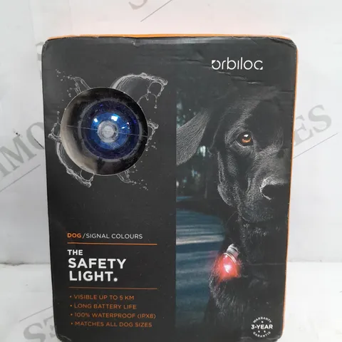 ORBILOC DOG DUAL SAFETY LIGHT BLUE