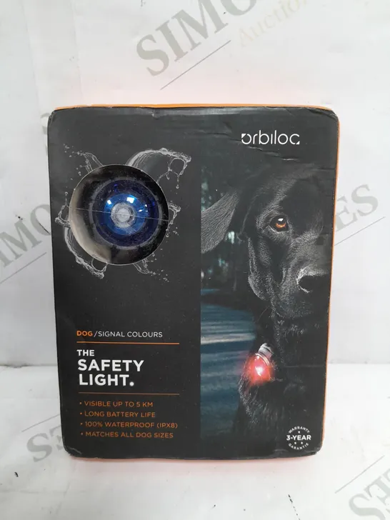 ORBILOC DOG DUAL SAFETY LIGHT BLUE