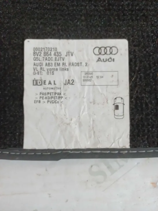 SET OF 3 AUDI FLOOR MATTS 