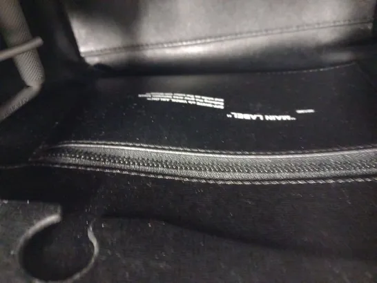 OFF-WHITE  BLACK AND WHITE CUT FLAP BAG