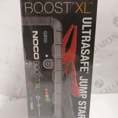 SEALED NOCO BOOST XL GB50 ULTRASAFE JUMP STARTER - 12V 1500A