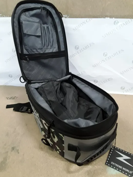 BOXED EXTREME WORLD EXPANDABLE MOTORCYCLE SEAT BAG 