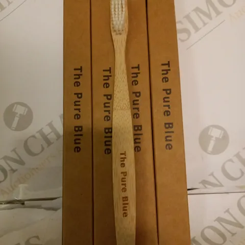 200 BRAND NEW  - THE PURE BLUE ORGANIC BAMBOO TOOTHBRUSH, ECO-FRIENDLY