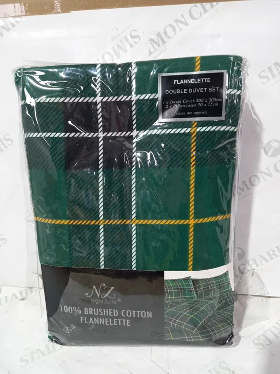 NIGHT ZONE FLANNELETTE DOUBLE DUVET SET