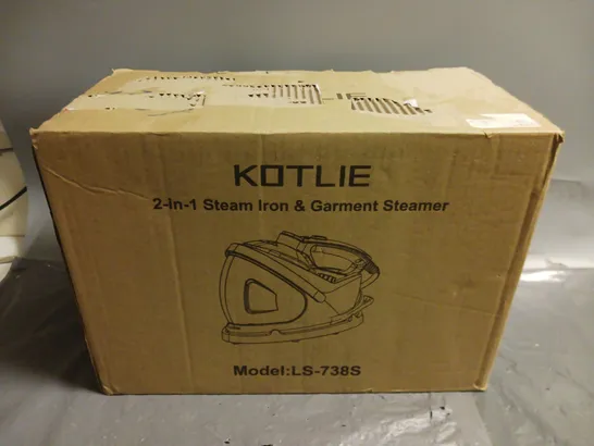 BOXED KOTLIE 2-IN-1 STEAM IRON & GARMENT STEAMER