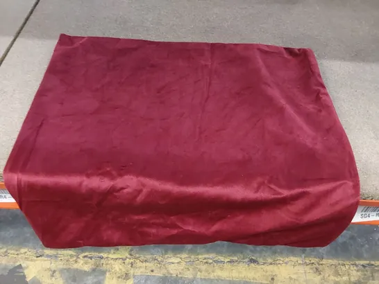 BOXED APEX CRUSHED VELVET CUSHION COVERS, SET OF 4 - WINE RED // 45 X 45CM (1 ITEM)