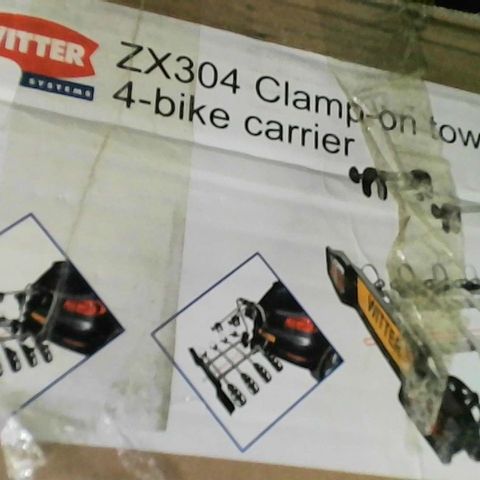 WITTER TOWBARS ZX304 CLAMP-ON 4 BIKE TOWBAR MOUNTED CYCLE CARRIER