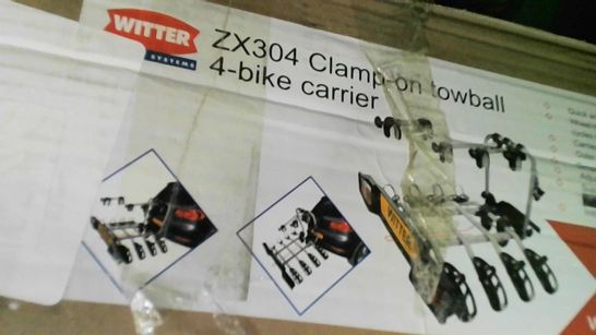 WITTER TOWBARS ZX304 CLAMP-ON 4 BIKE TOWBAR MOUNTED CYCLE CARRIER- collection only